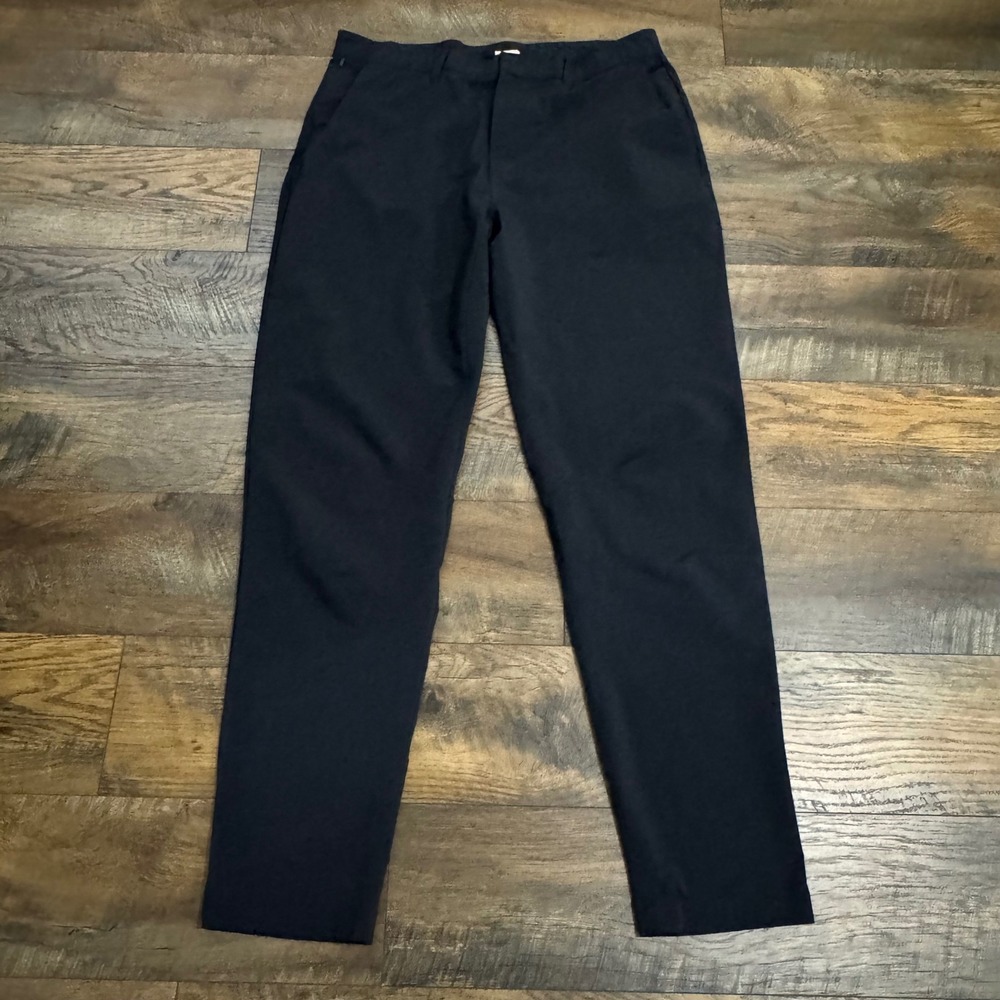 Fabletics Black Slim Ankle Pants Womens Large Stretch Pull On Career Office